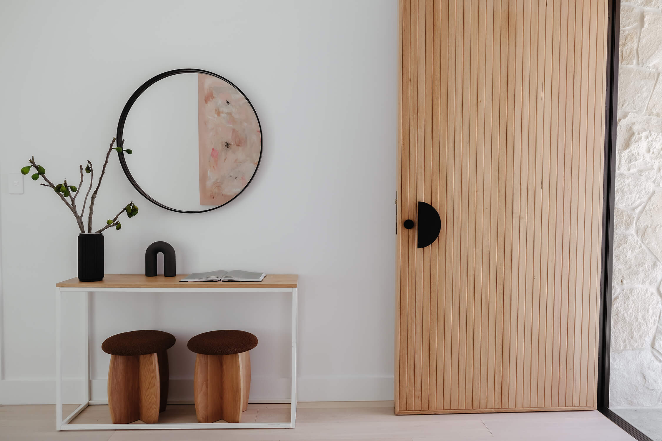 Matte Black Half Moon Handle